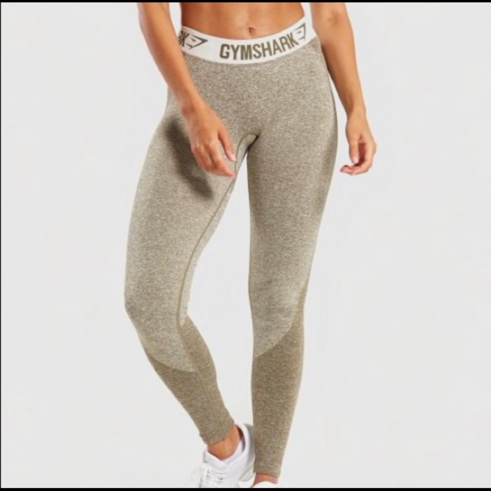 Gymshark Khaki/Sand Flex Leggings